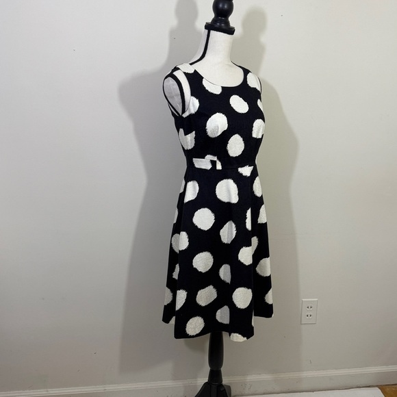 Talbots Dresses & Skirts - Talbots Black and White Polka Dot Midi Dress